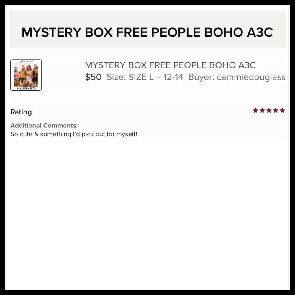 MYSTERY BOX FREE PEOPLE BOHO A2C - Picture 6 of 16